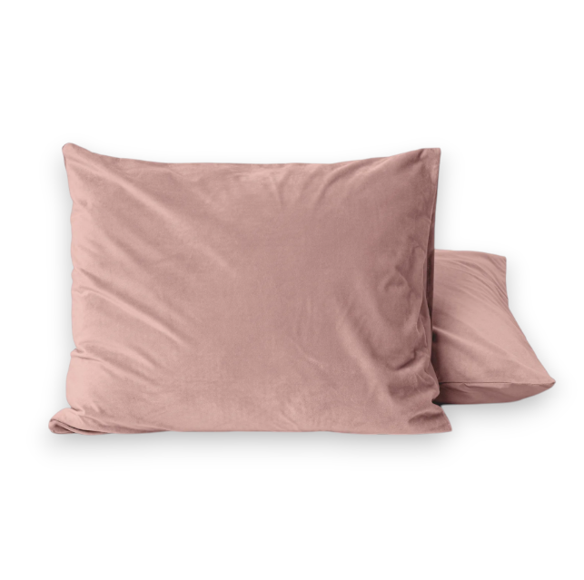 Velvet 2 in 1 kussenslopen Oud Roze 60 x 70