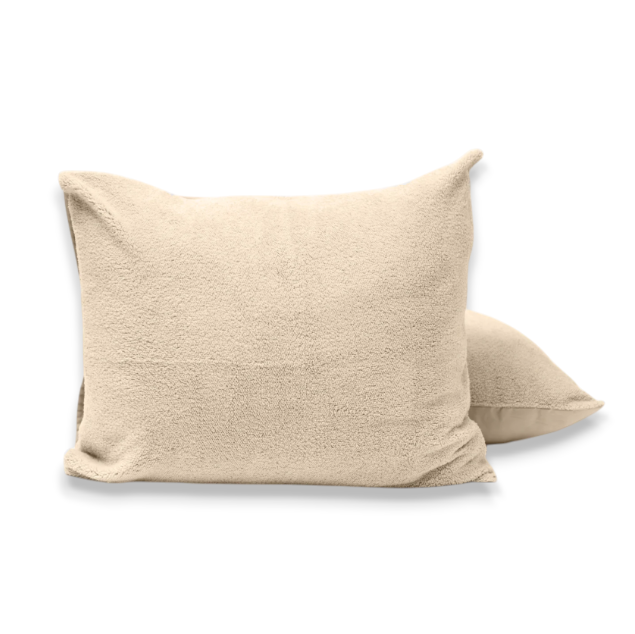 Teddy kussenslopen 2pack Taupe 60 x 70