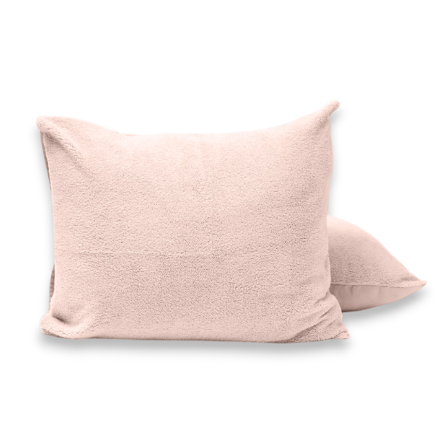 Teddy kussenslopen 2pack Roze 60 x 70