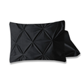 Velvet Pintuck 2pack kussenslopen Zwart 60 x 70