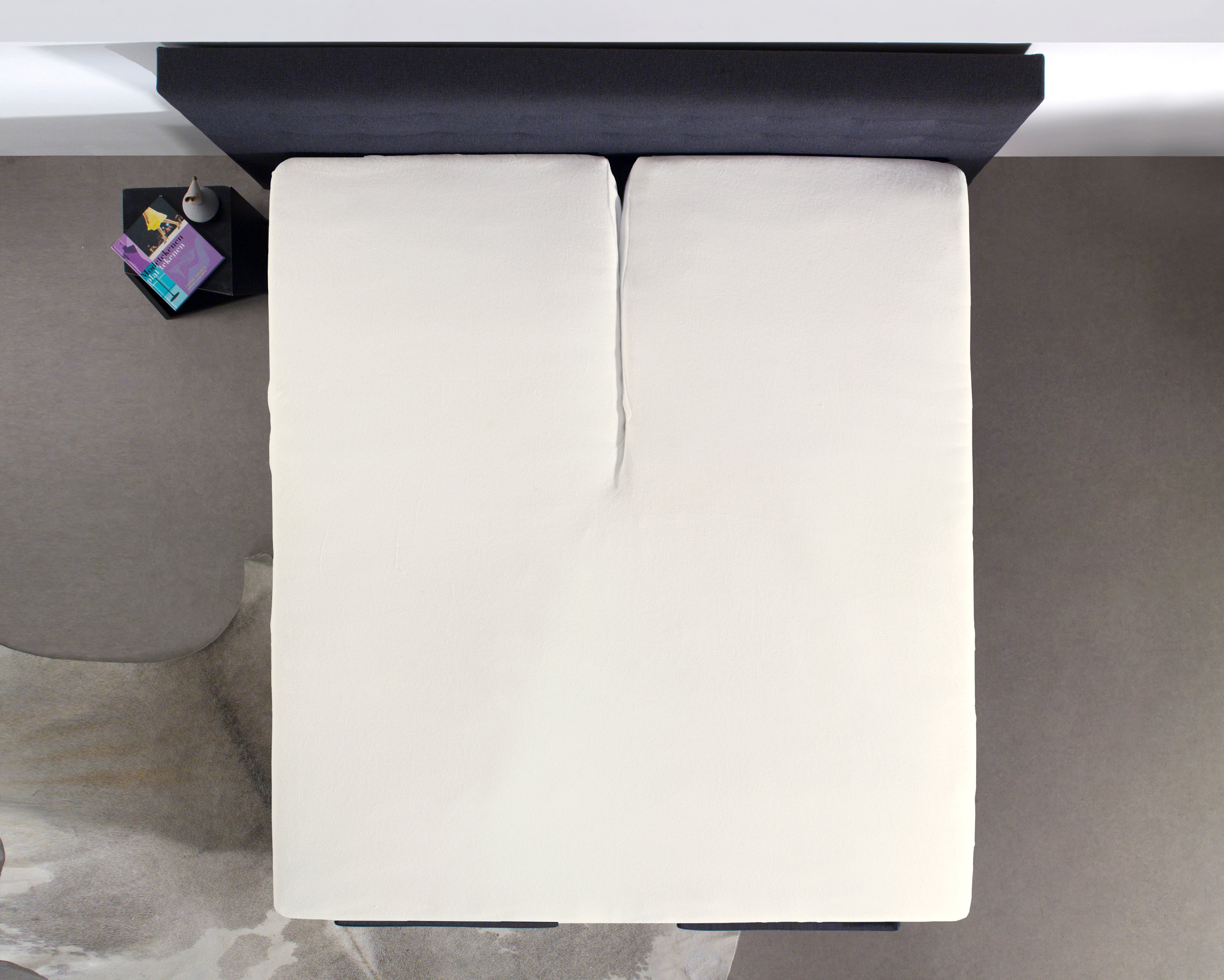 Splittopper Katoen Hoeslaken Creme
