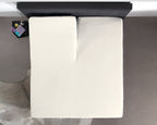 Splittopper Katoen Hoeslaken Creme