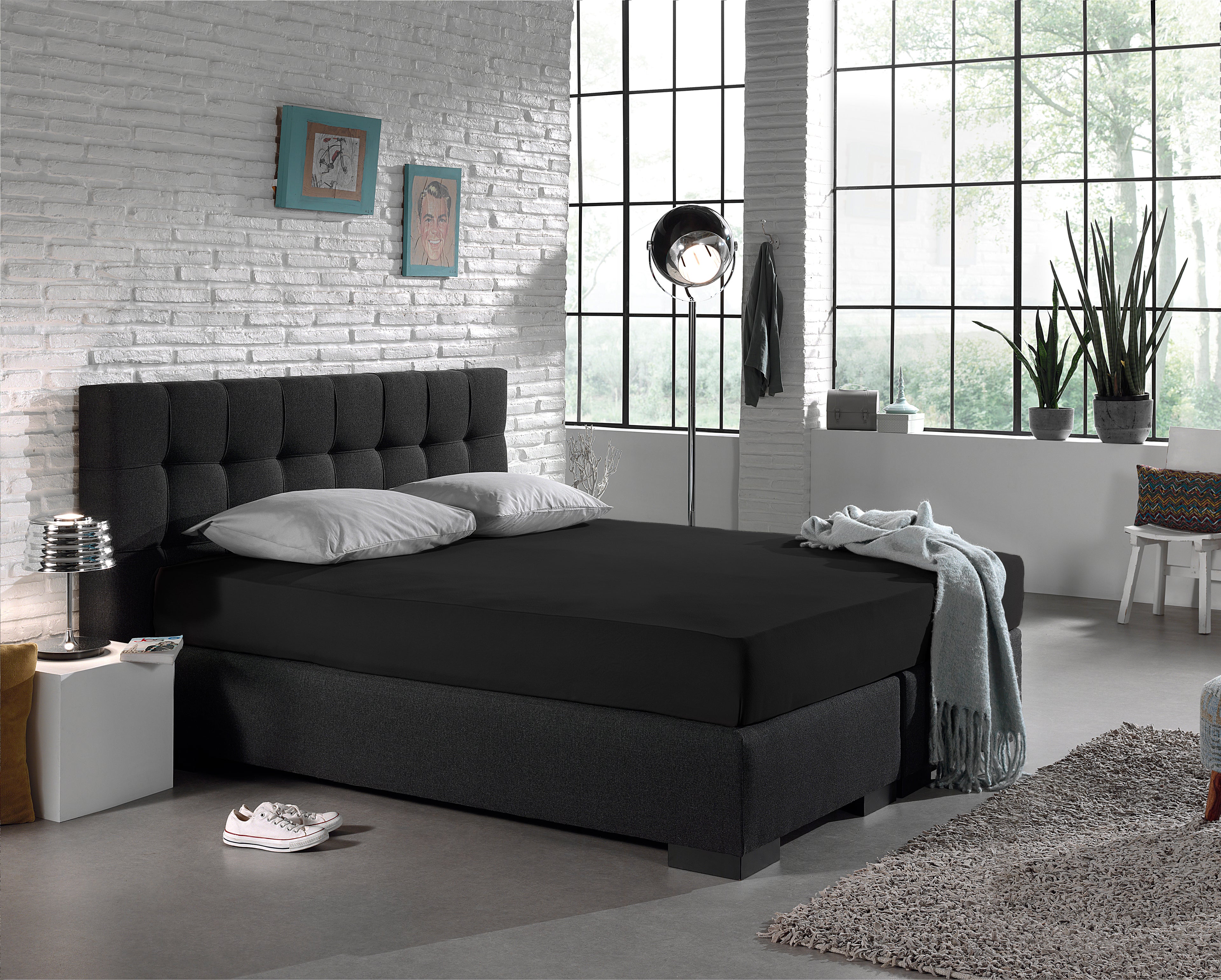 Jersey 135 gr. Hoeslaken Zwart