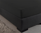 Dubbel Jersey 220 gr. Hoeslaken Zwart