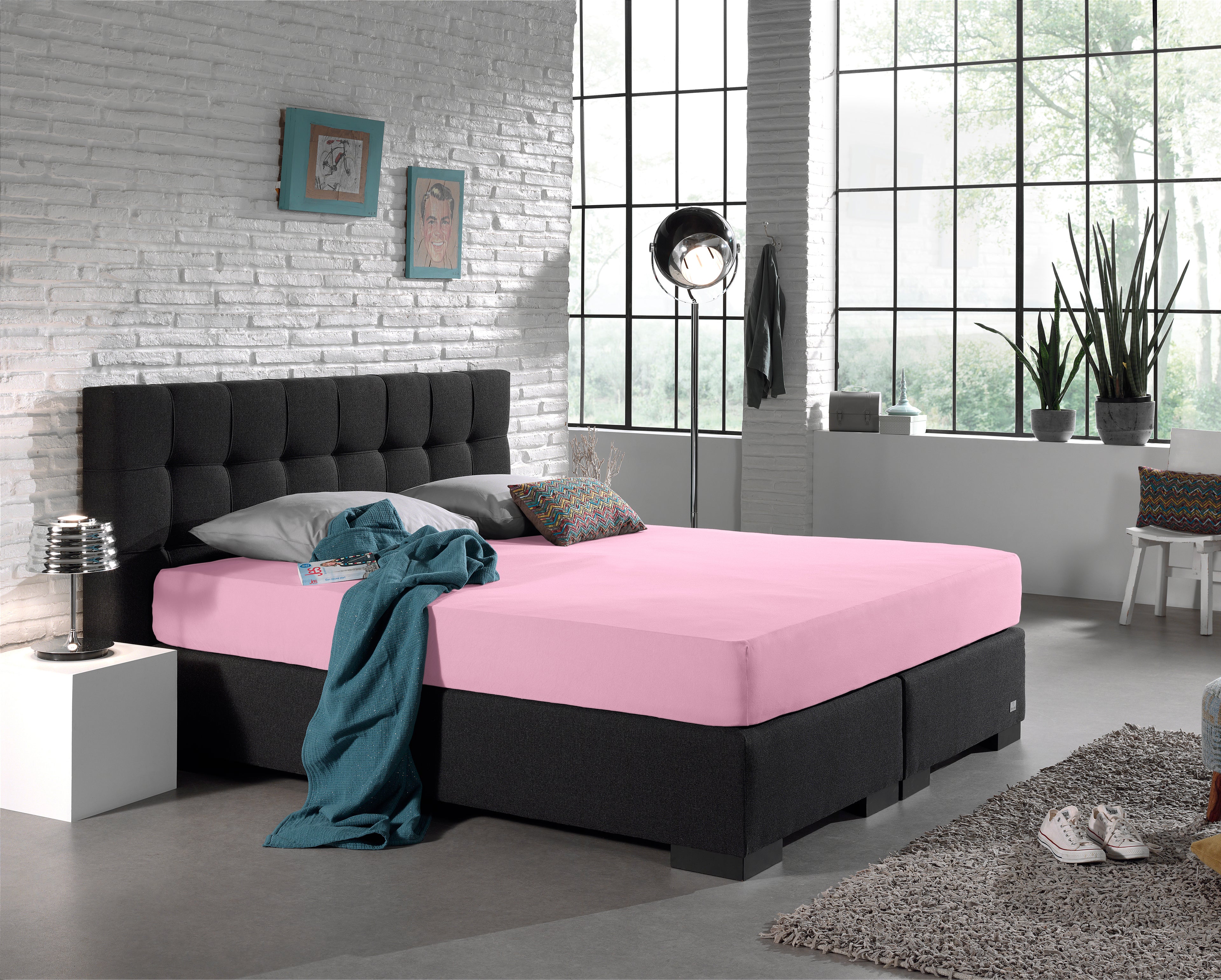 Dubbel Jersey 220 gr. Hoeslaken Roze
