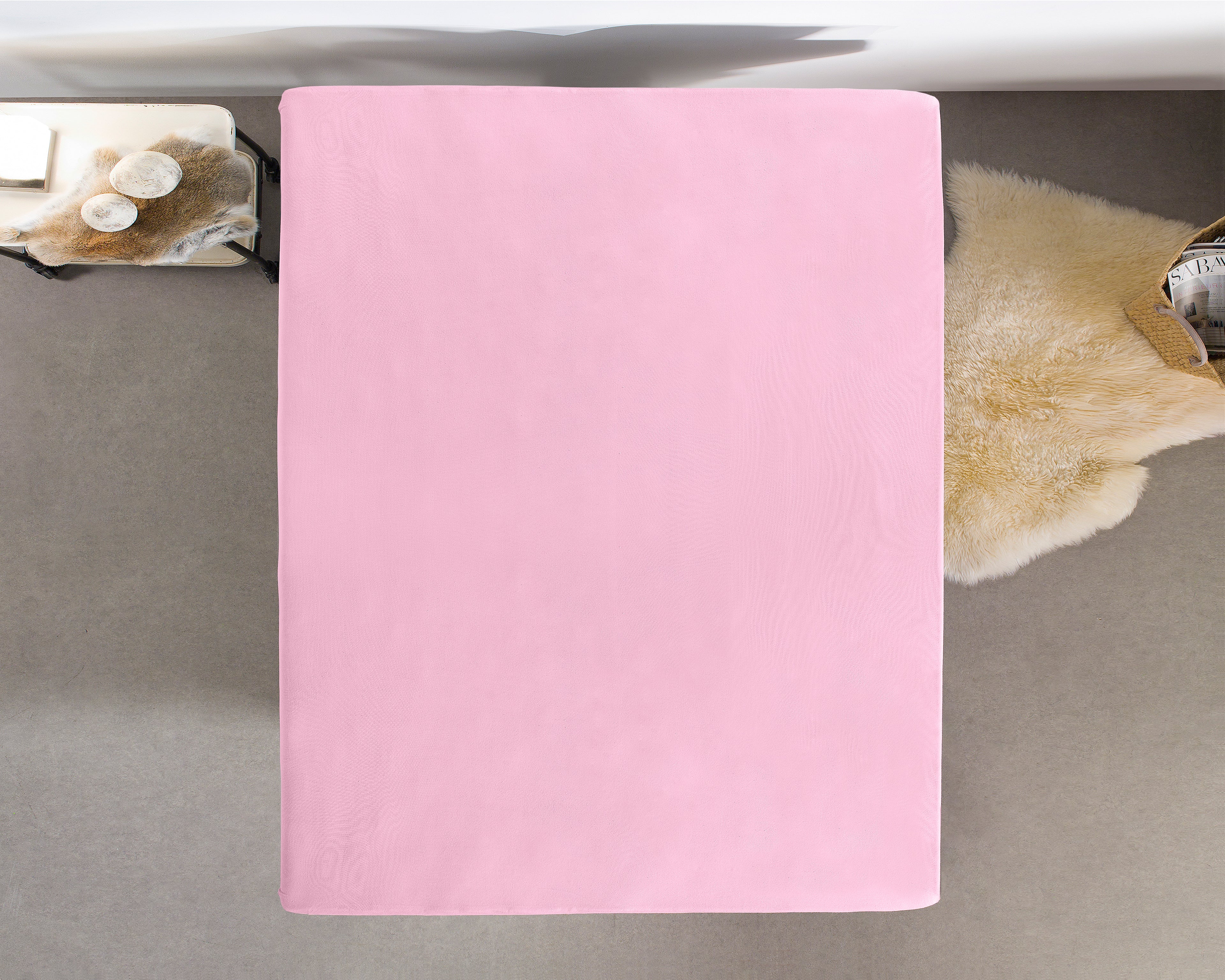 Dubbel Jersey 220 gr. Hoeslaken Roze