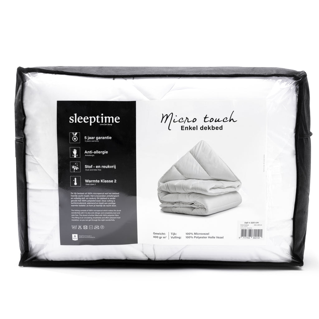 Micro Touch Enkel Dekbed Wit