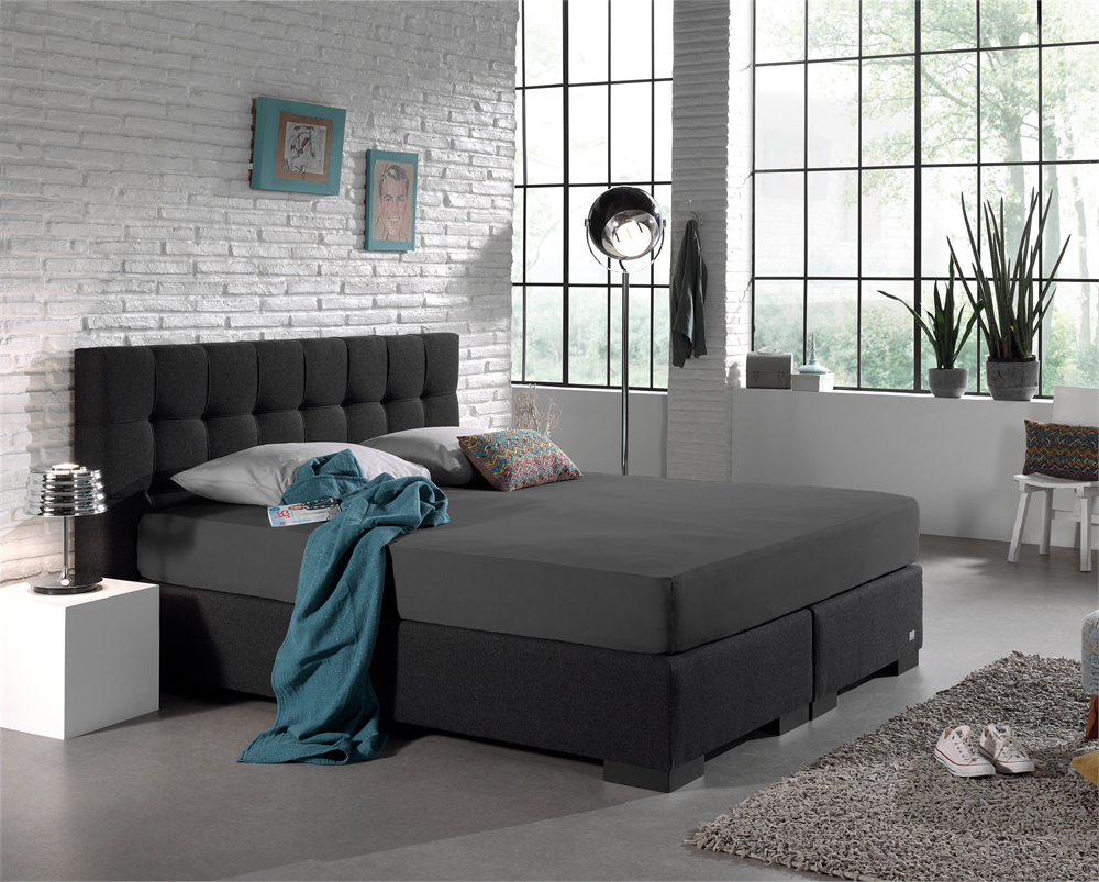 Dubbel Jersey 220 gr. Hoeslaken Antraciet