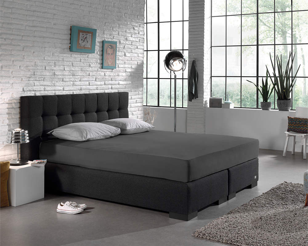 Jersey 135 gr. Hoeslaken Antraciet