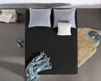 Jersey Topper Hoeslaken Zwart