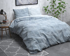 Flanel Washed Cotton Blauw