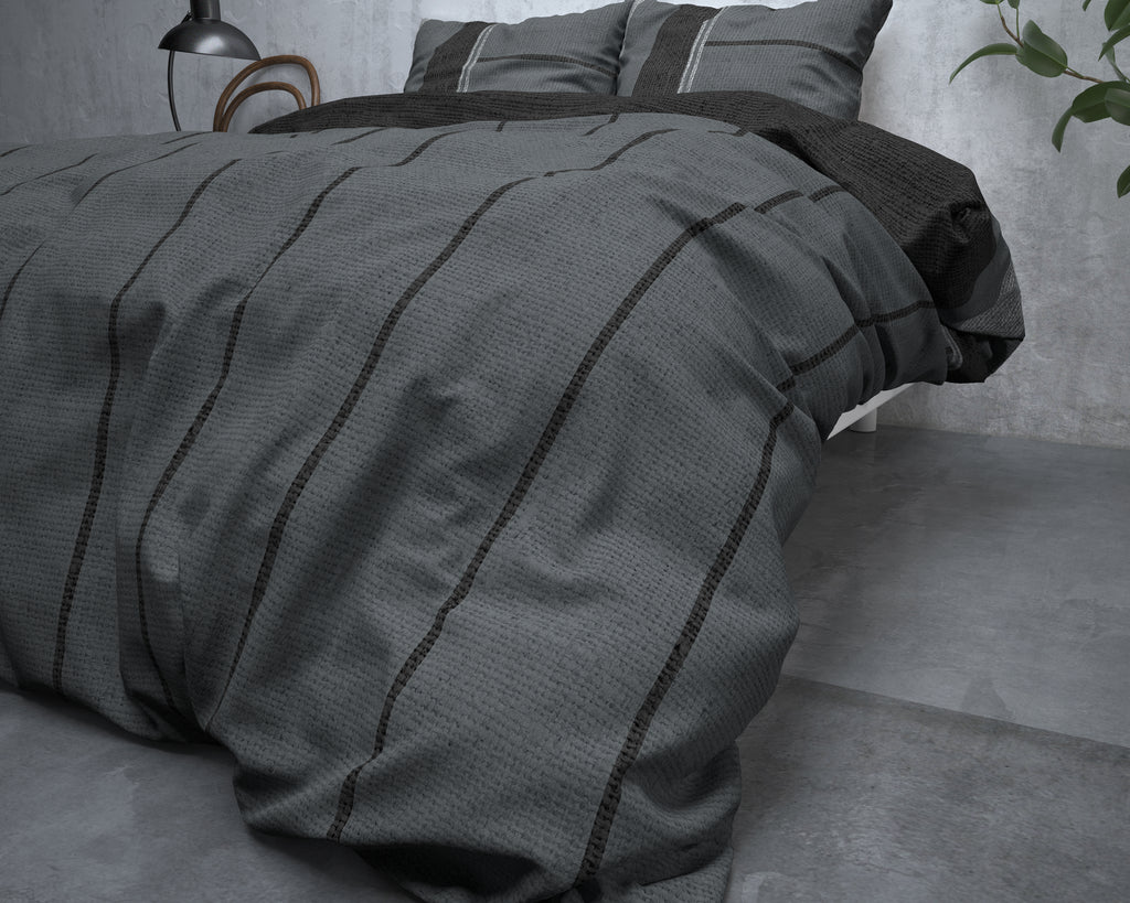 Flanel Kees Antraciet