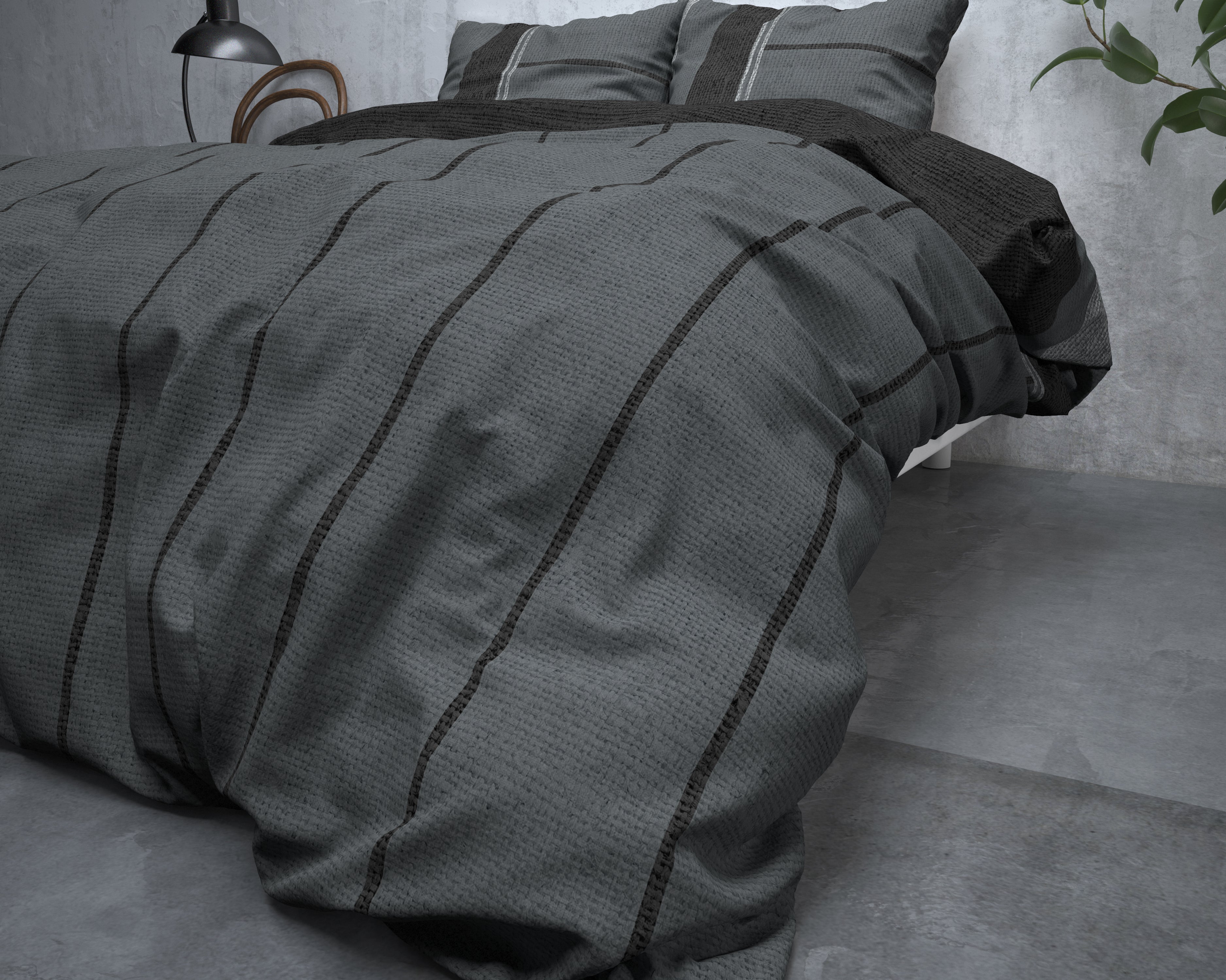 Flanel Kees Antraciet