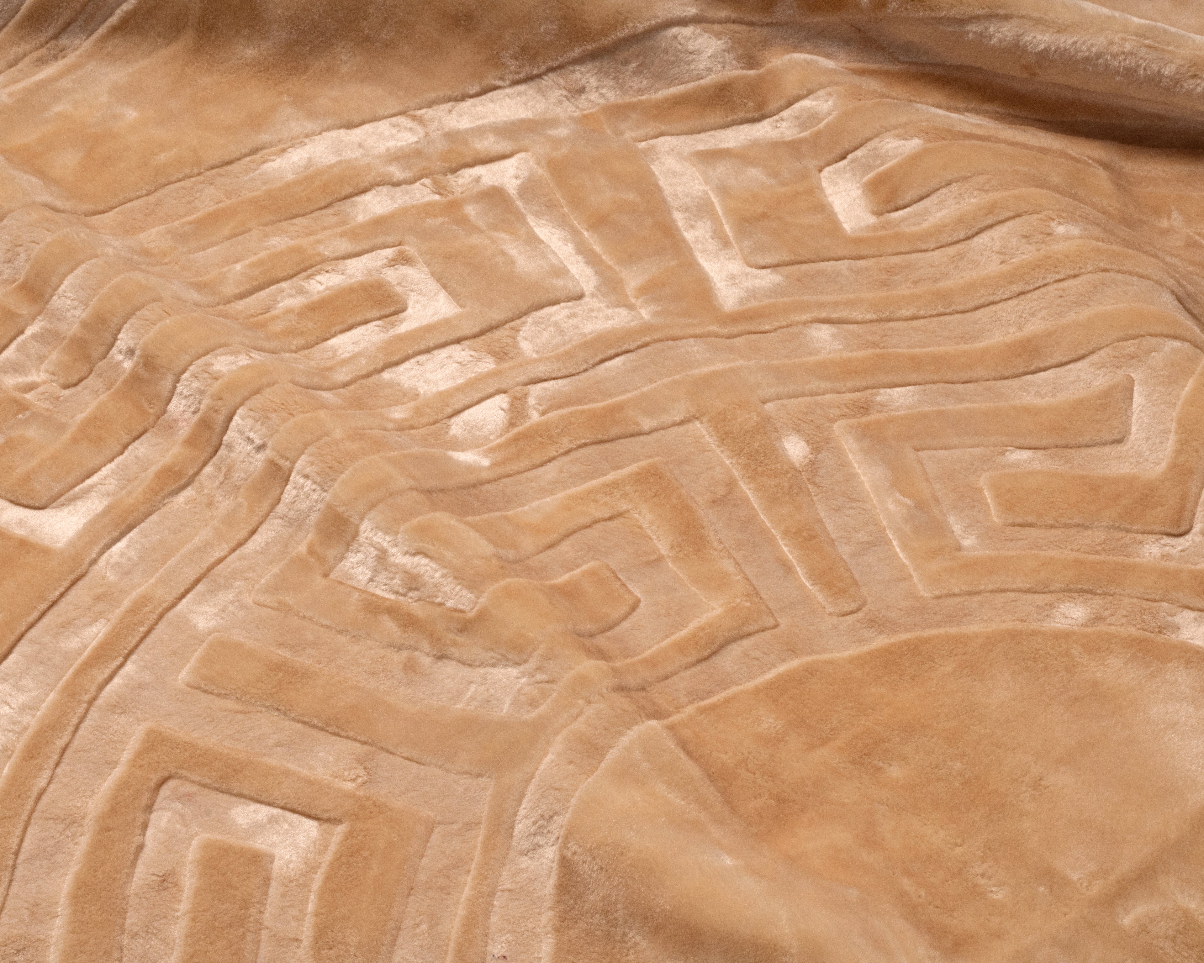 Embossed Zeta Deken Crème 200 x 240