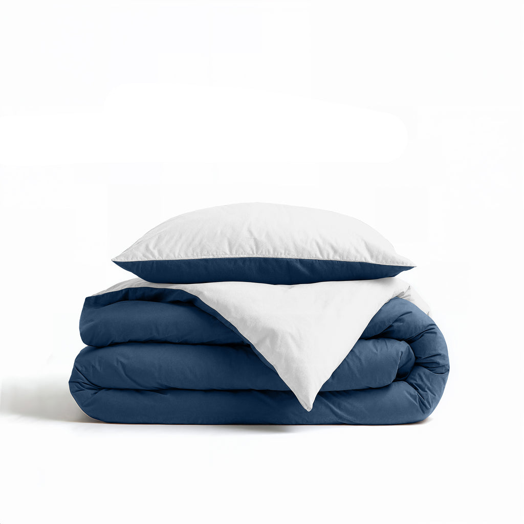 Twin Face Navy/Wit