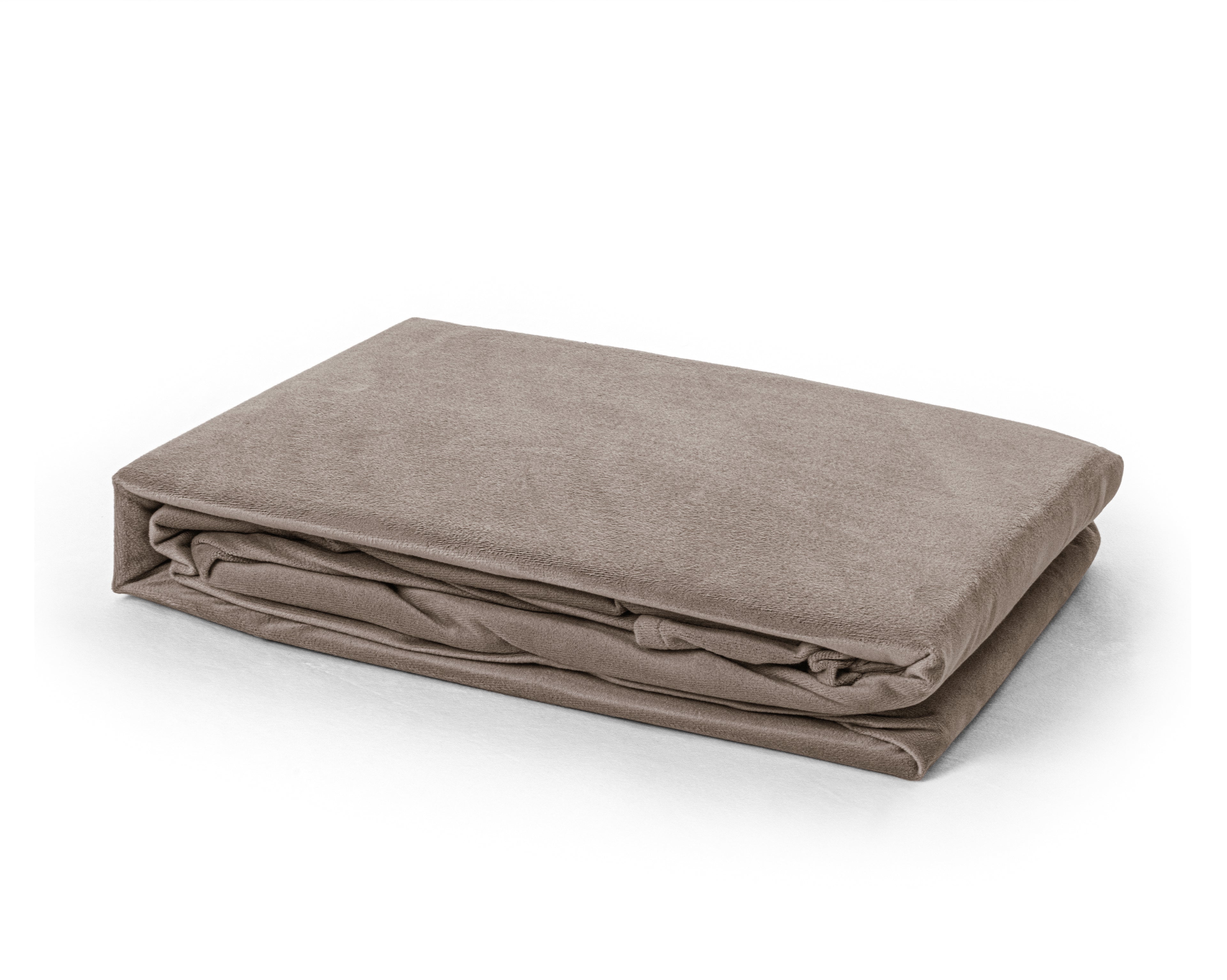 Velvet Hoeslaken Taupe