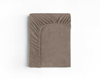 Velvet Hoeslaken Taupe