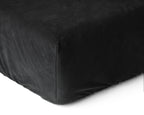 Velvet Hoeslaken Zwart