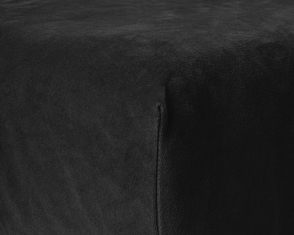 Velvet Hoeslaken Zwart