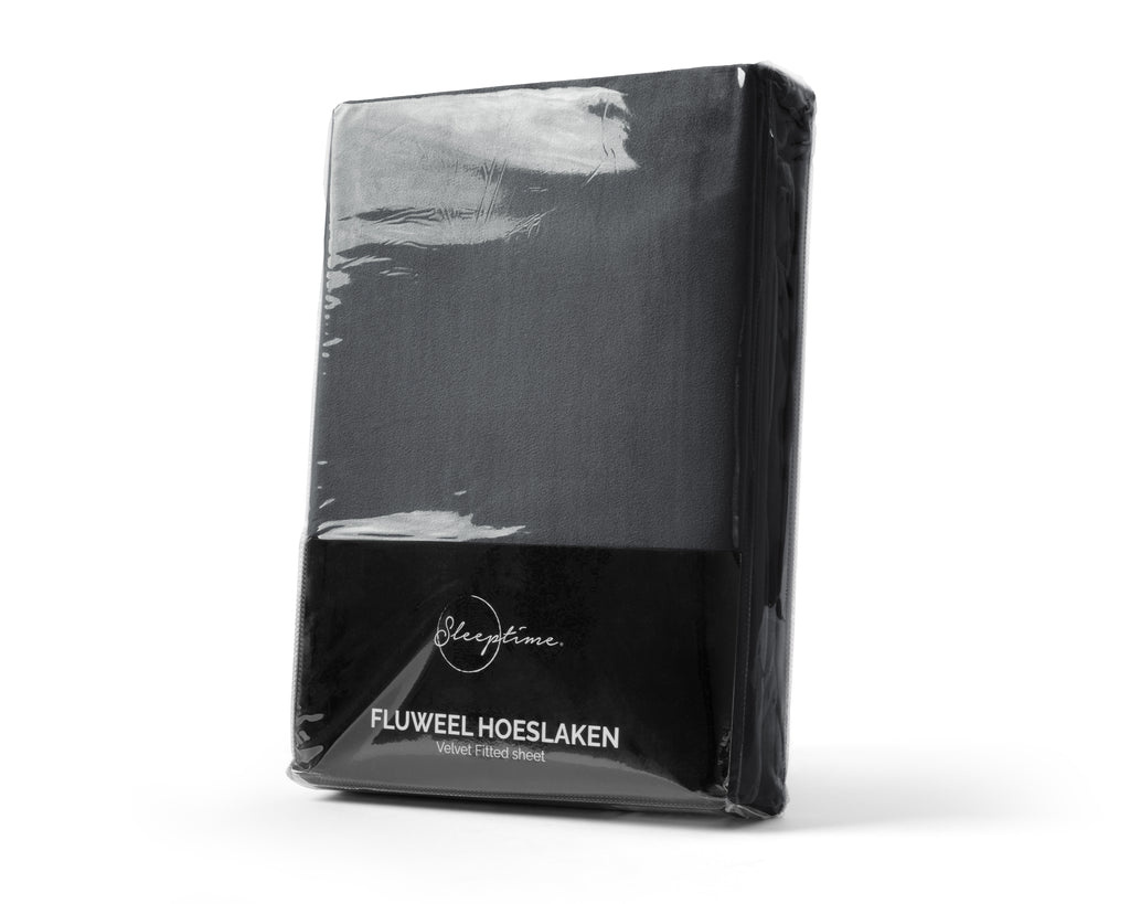Velvet Hoeslaken Antraciet