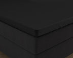 Dubbel Jersey 220 gr. Splittopper Hoeslaken Zwart