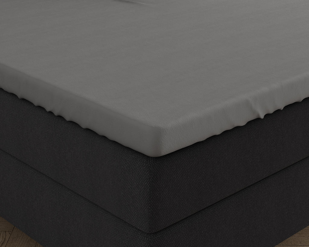 Dubbel Jersey 220 gr. Splittopper hoeslaken Grijs