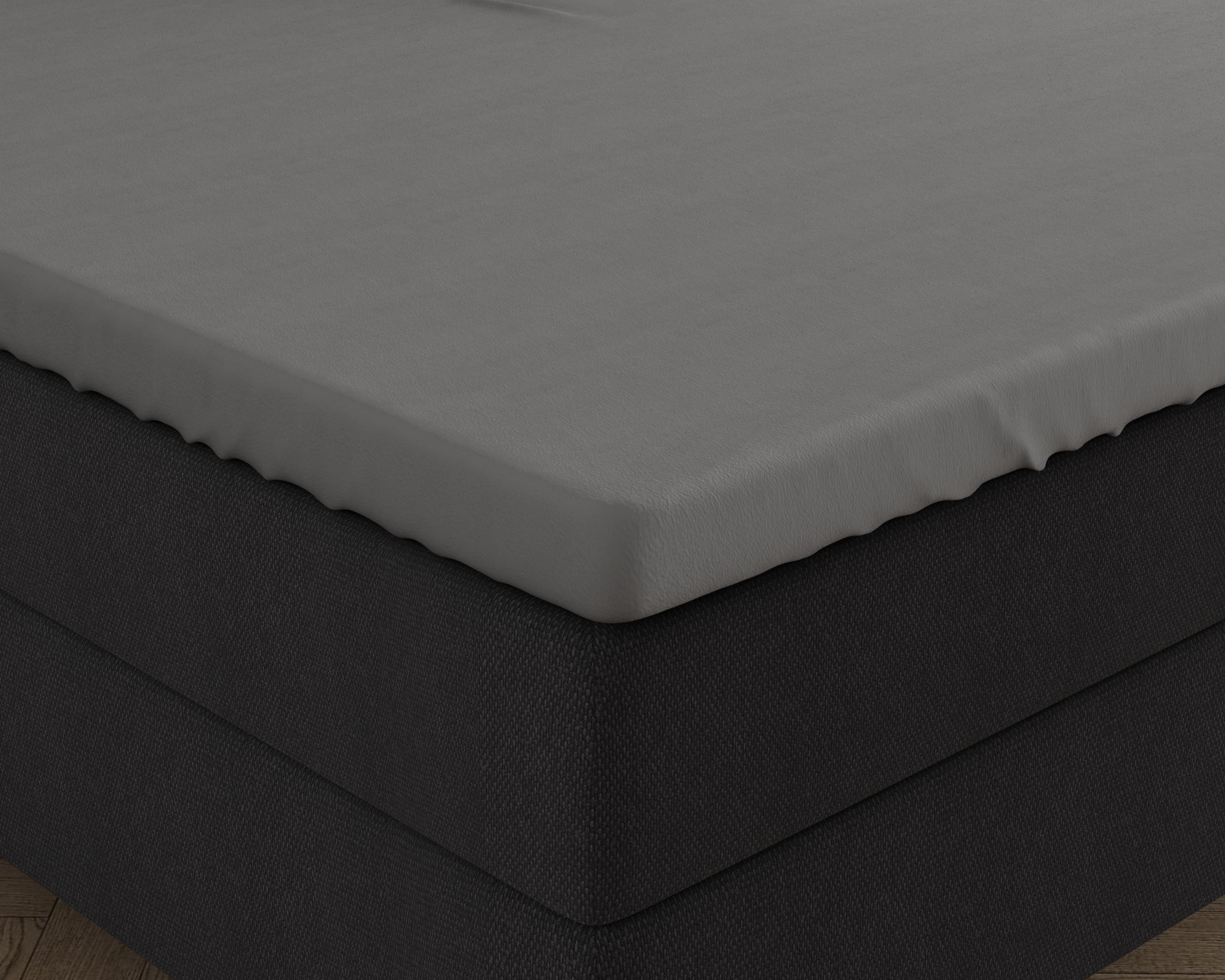 Dubbel Jersey 220 gr. Splittopper hoeslaken Grijs