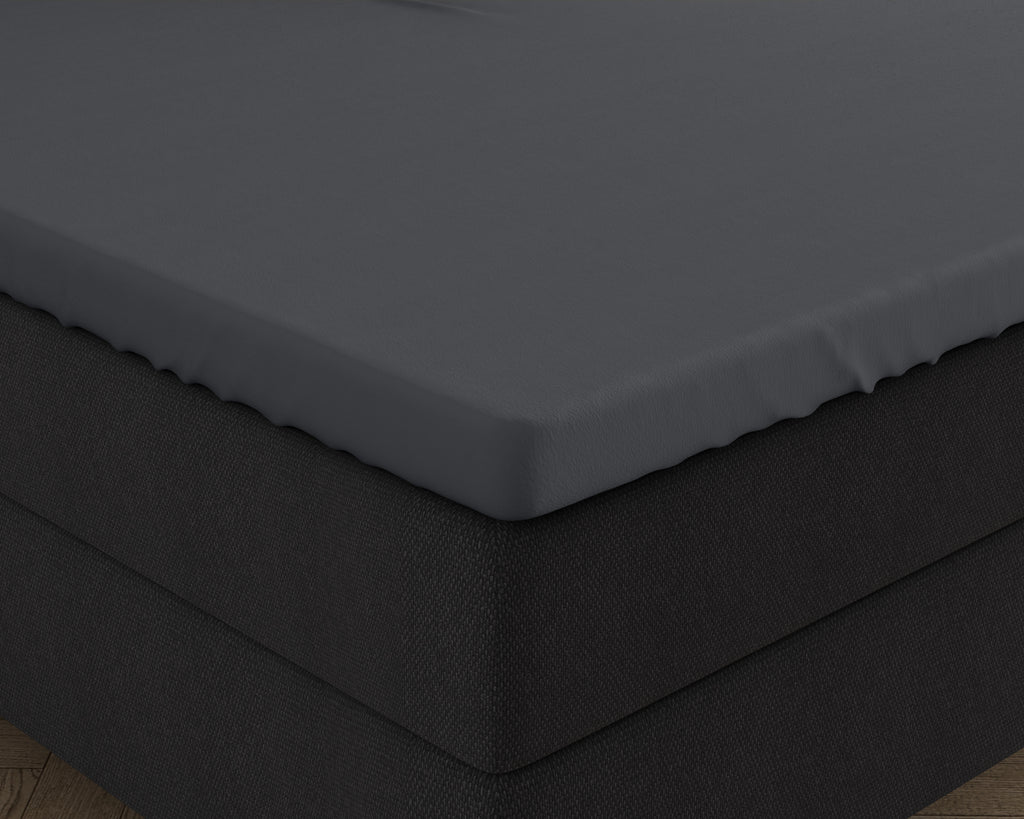 Dubbel Jersey 220 gr. Splittopper hoeslaken Antraciet