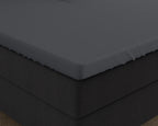 Dubbel Jersey 220 gr. Splittopper hoeslaken Antraciet
