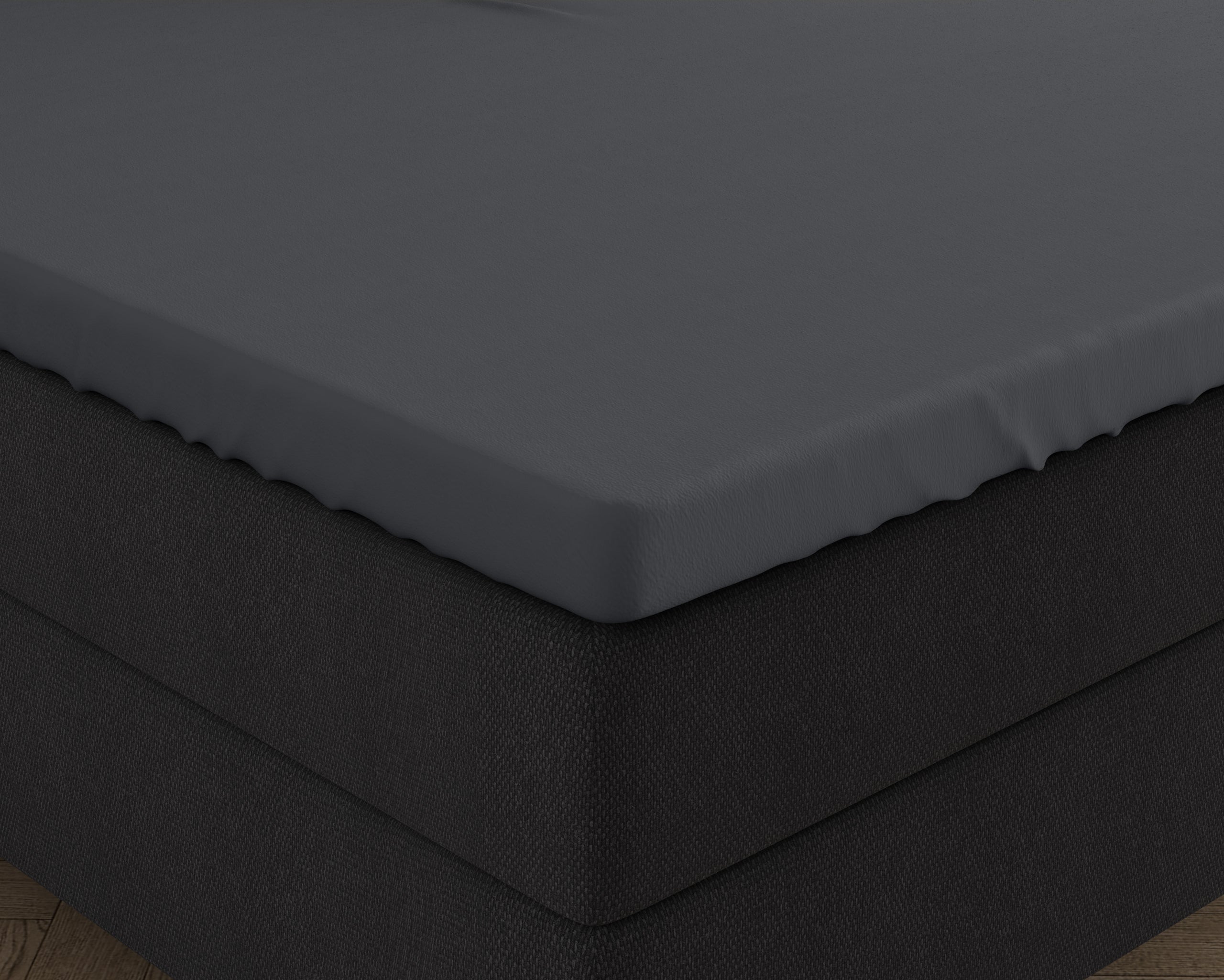 Dubbel Jersey 220 gr. Splittopper hoeslaken Antraciet