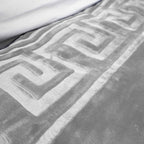 Embossed Zeta Deken Grijs 200 x 240