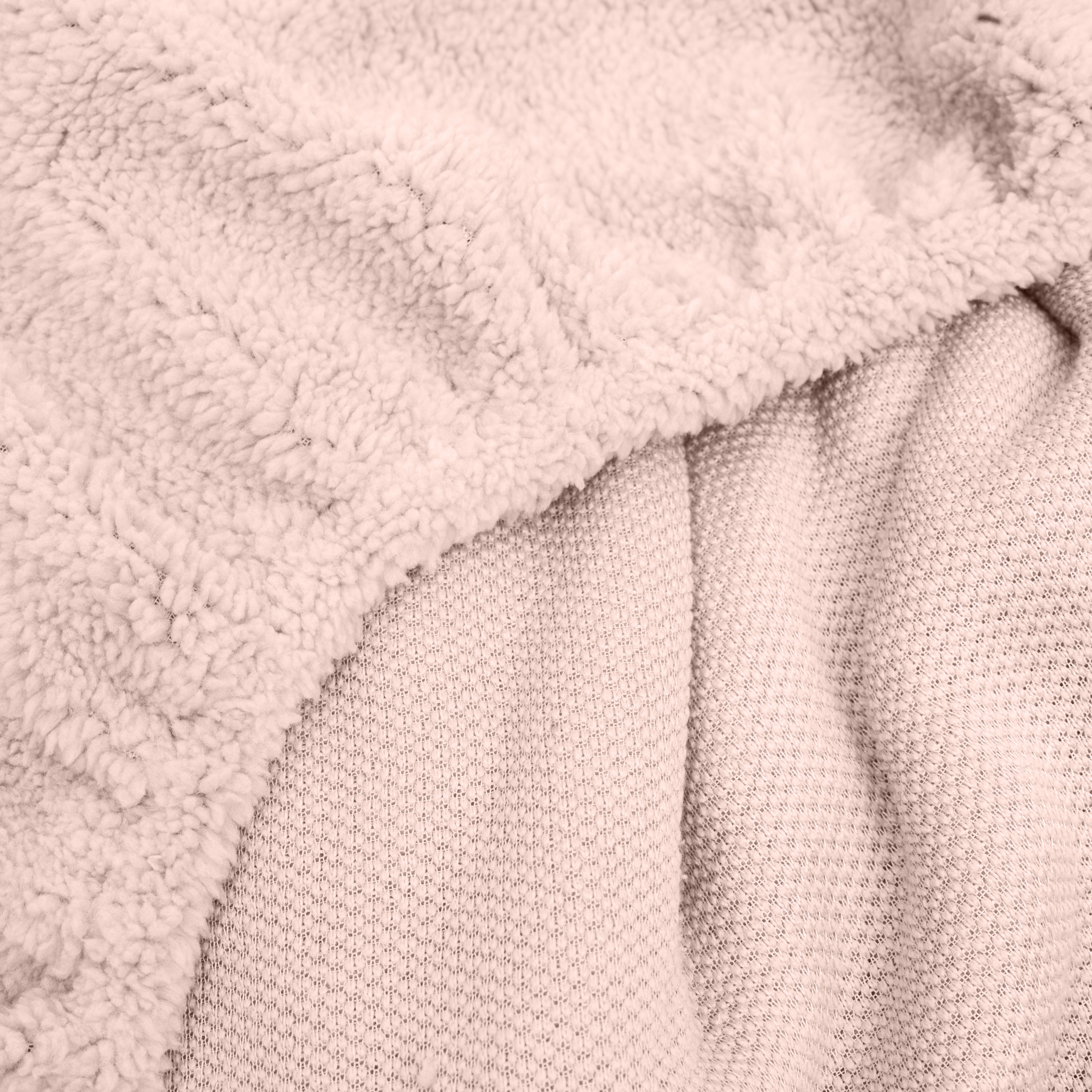 Teddy hoeslaken Roze