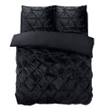 Velvet Pintuck Zwart