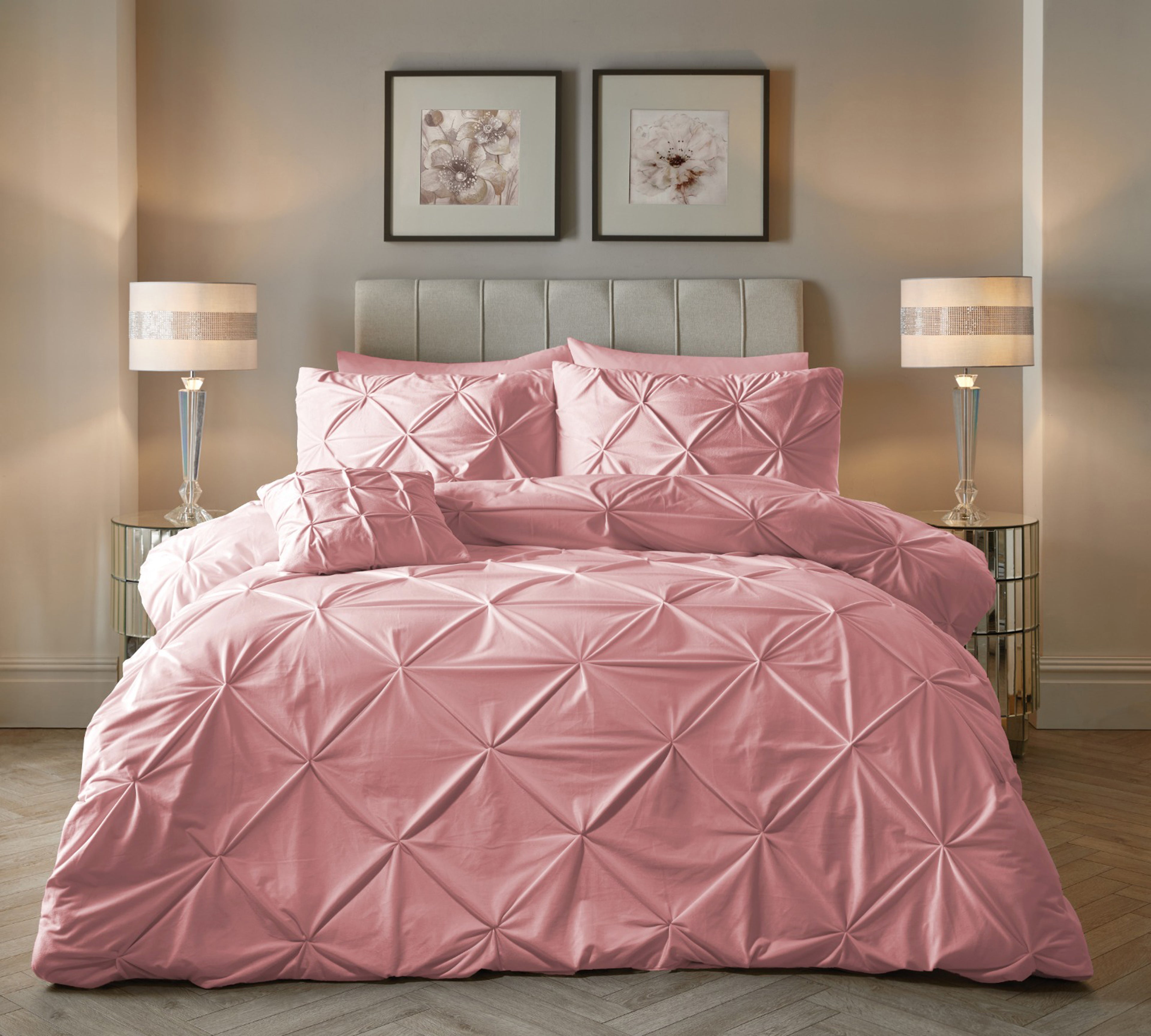 Velvet Pintuck Roze