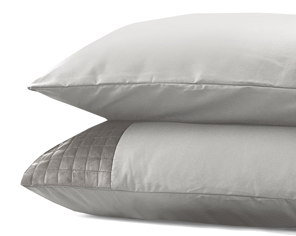 Velvet Band Sand/Grijs 2pack slopen 60 x 70