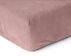 Velvet hoeslaken Oud Roze