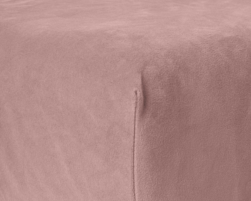 Velvet hoeslaken Oud Roze