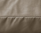 Velvet 2 in 1 kussenslopen Taupe/Grijs 60 x 70
