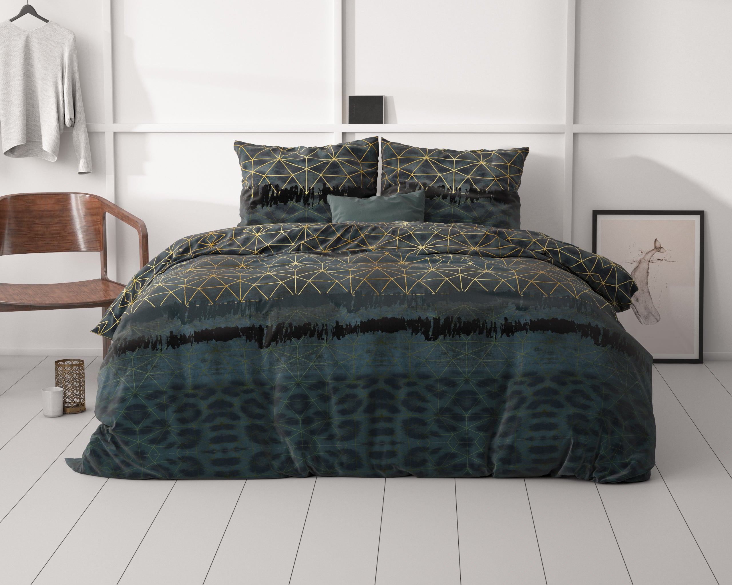 Leopard Deco Donker Groen