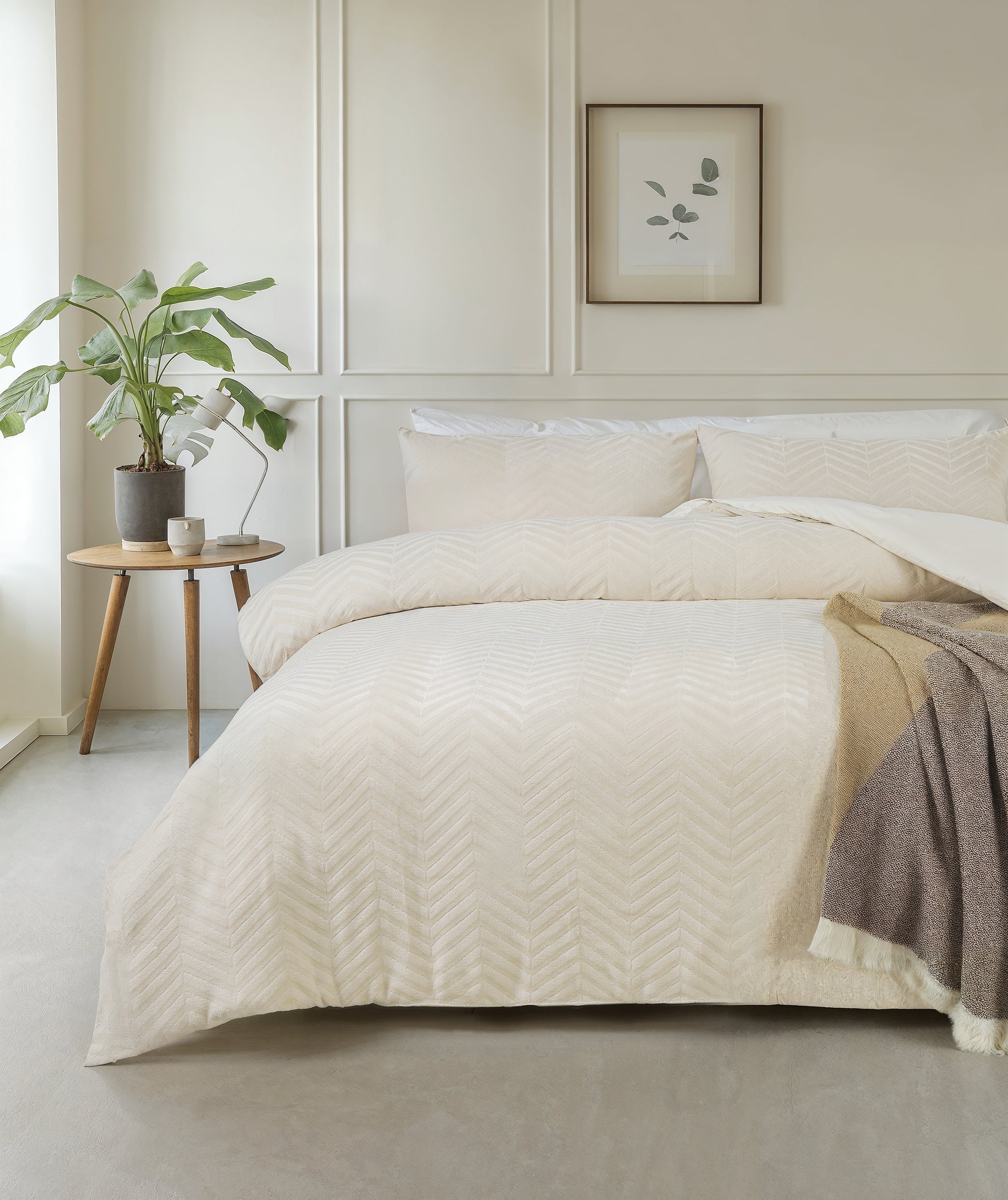 Chevron Teddy Créme