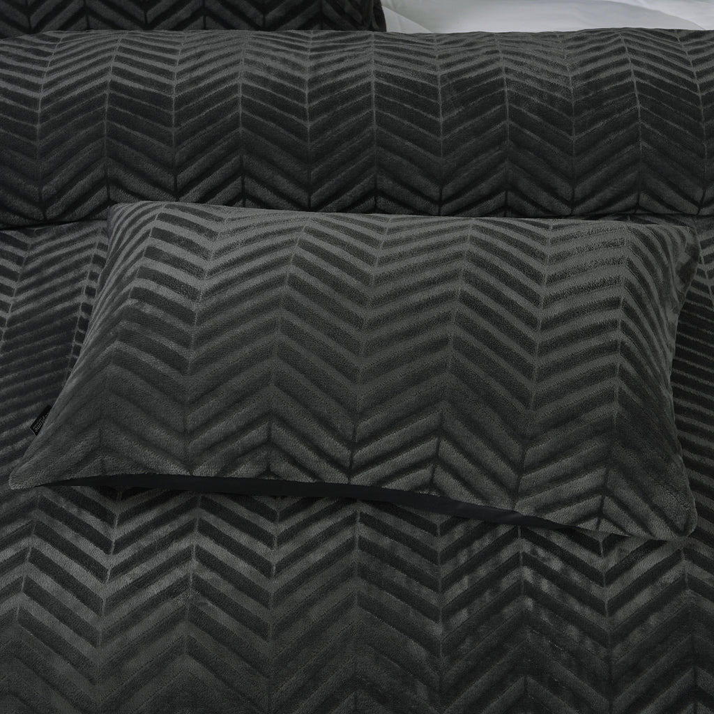 Chevron Teddy Antraciet