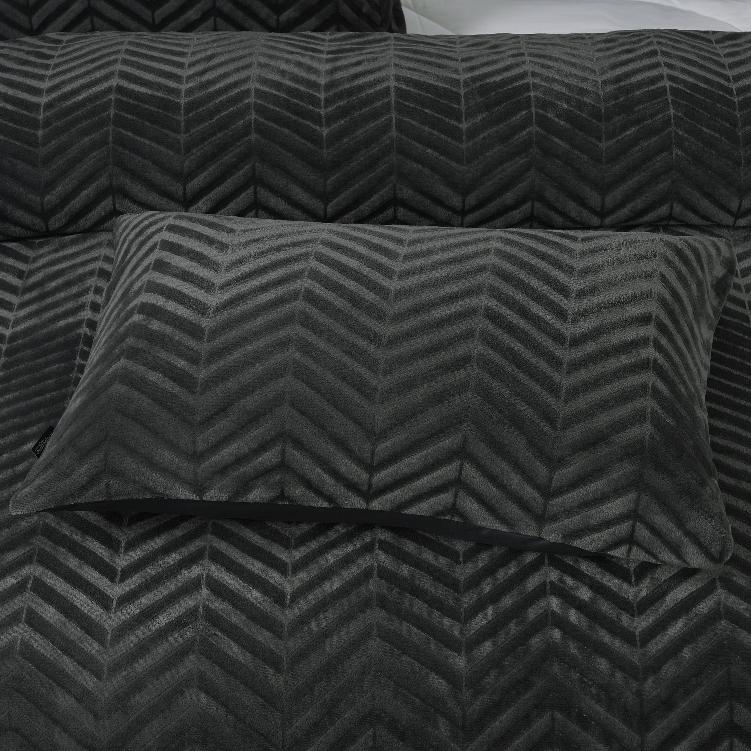 Chevron Teddy Antraciet
