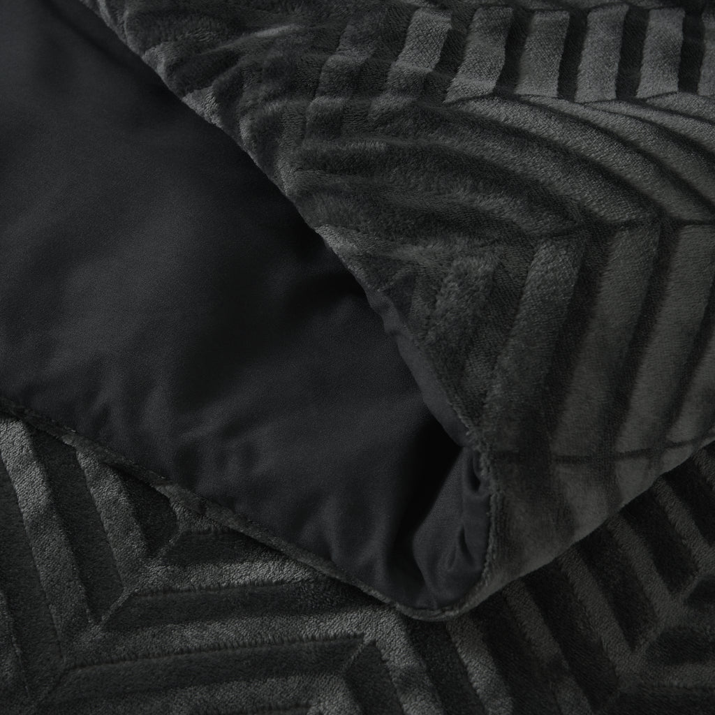 Chevron Teddy Antraciet