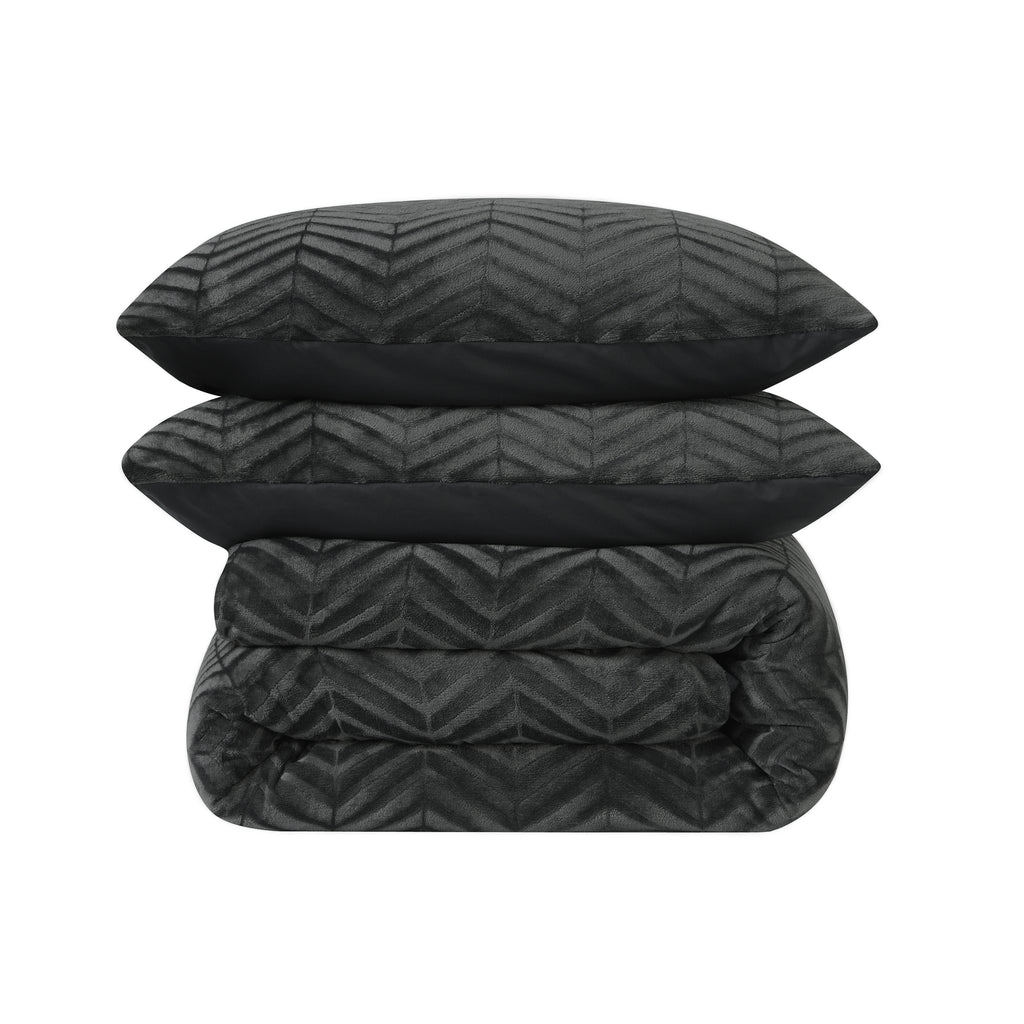 Chevron Teddy Antraciet