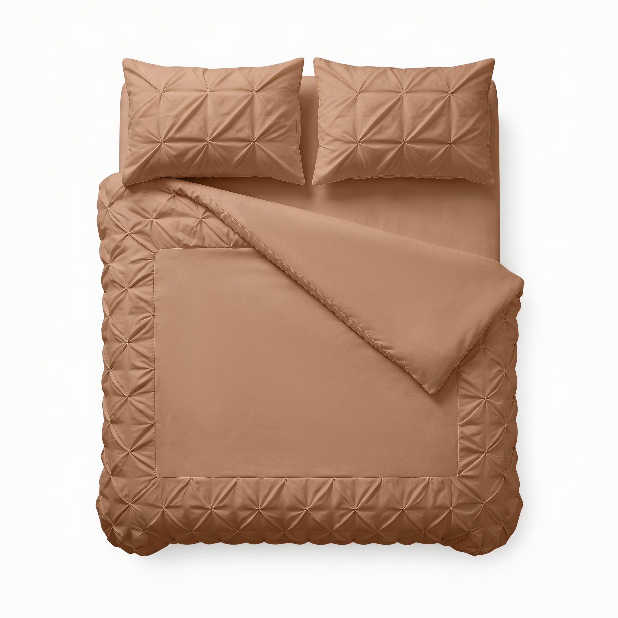 Border Pintuck Mocha Moose