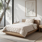 Border Pintuck Beige