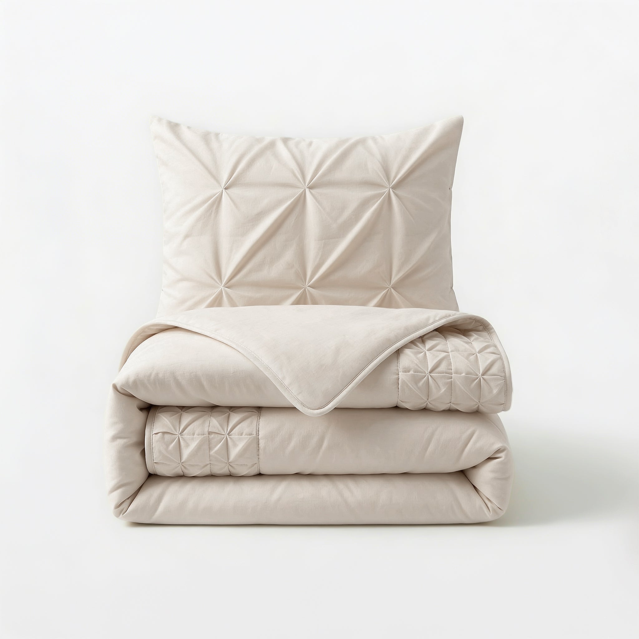 Border Pintuck Beige
