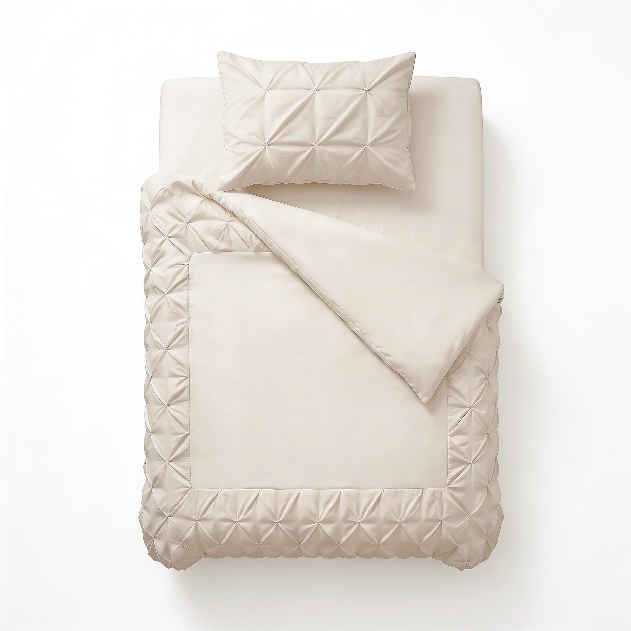 Border Pintuck Beige