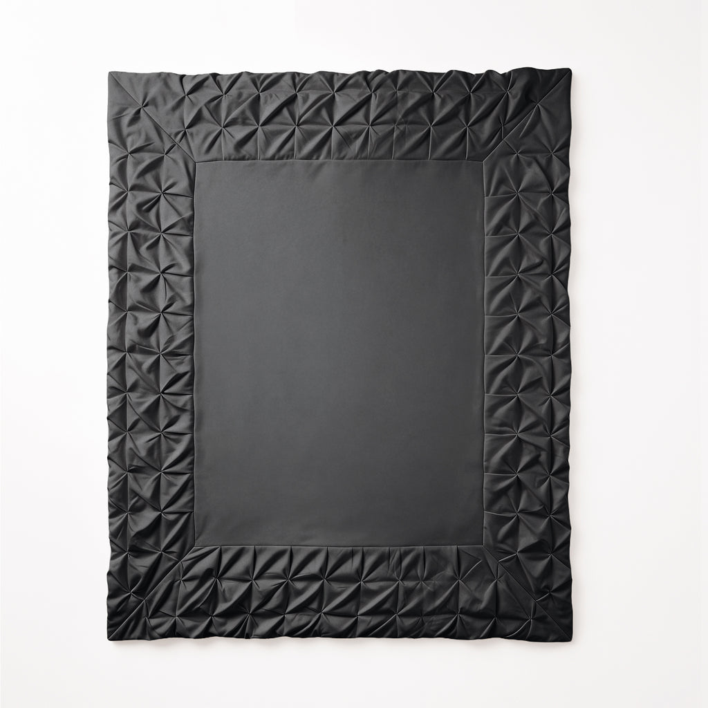 Border Pintuck Zwart