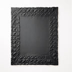 Border Pintuck Zwart